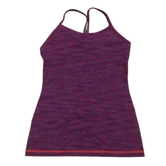 Ivivva Racerback Tank Top Purple Pink Size 14 Kids Tween Workout Lululemon Gym - Picture 1 of 4